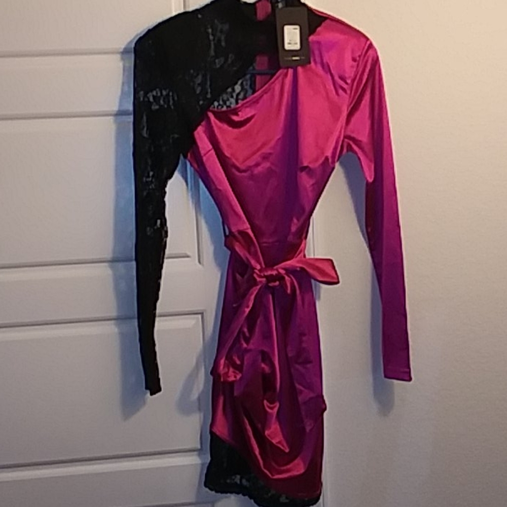 Sexy long sleeve mini dress